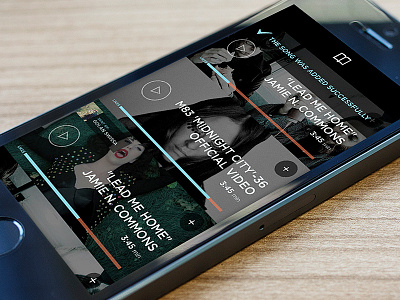 A playlist screen app iphone app music music app playlist ui ux youtube