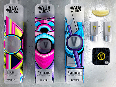 Design and 3d modelling for Flavored Vodka 3d bottle branding color colorfull colourful design packaging vodka