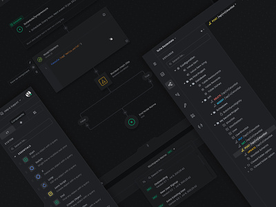 Workflow Builder overview application black clean darkdashboard dashboard low code automation noops ui ux