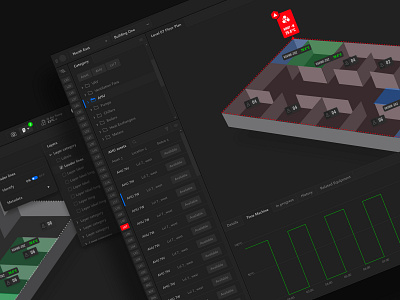 Digital twin - Floor map - Assets performance overview