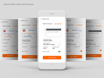 DailyUI 002 - Credit Card Checkout card chek chekout credit dailyui fields