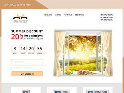 DailyUI 003 - Landing Page buy call to action dailyui discount landing page web windows