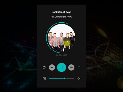 DailyUI 009 - Music Player 009 dailyui music player ui ux