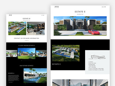 Estate Page - AKAI Estates web design website website design