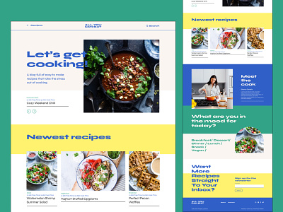 All You Can Eat - Food and Cooking Recipe Website Template food blog recipe recipe blog web design webflow webflow template website website design website template