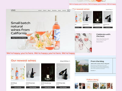 Vino - Winery and E-Commerce Website Template