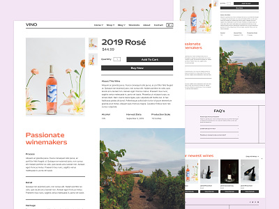 Vino - Winery and E-Commerce Website Template ecommerce web design webflow website website design website template wine winery