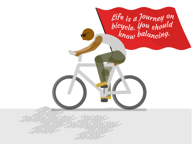 Bicycle & Life - Life by cycle after effects animation illustration motion graphics philosophy wishes