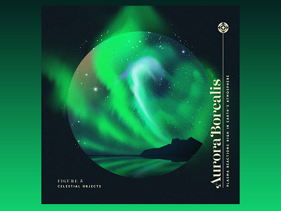 CelestialObjects - AuroraBorealis aurora aurora borealis celestial design graphic art illustration night north northern lights space star universe