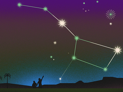 Borrego Springs Stargazing borrego constellation desert design graphic art illustration nightsky star stargazing stars