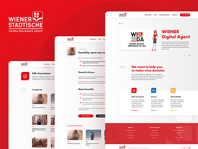 Wiener Insurance Digital Agent | WIDA calculator design graphic design insurance product design ui ux web web design wiener