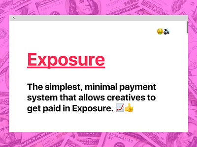 Exposure html minimalist payment processing paypal responsive web design