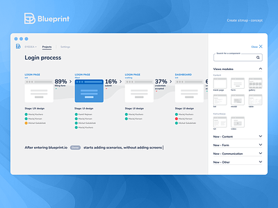 Flow Blueprint - Flow app application design figma flow ui web web design webdesign www