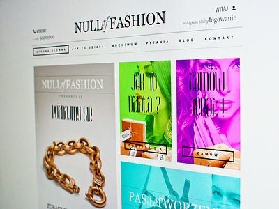 NULL of FASHION fashion web webdesign www