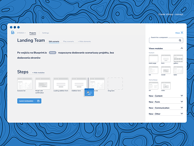 Flow Blueprint - Create Roadmap app application apps design responsive ui web web-design webdesign www