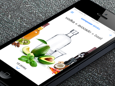 composer drinks app app application composer drink ios ios7