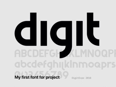 Font DigitExpo