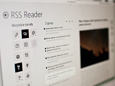 RSS Reader - Windows 8 Modern UI app applicatrion mobile modern ui win windows windows 8
