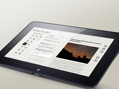 Rssreader app applicatrion free psd freebies mobile modern ui win windows windows 8