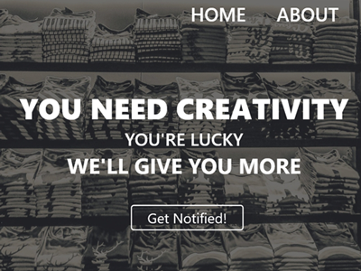 T-Shirt Store Landing Page