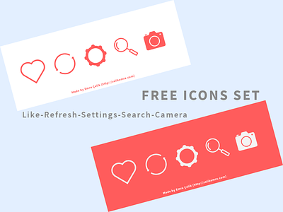 General Icons Set camera free icon free icon set icon like refresh search settings