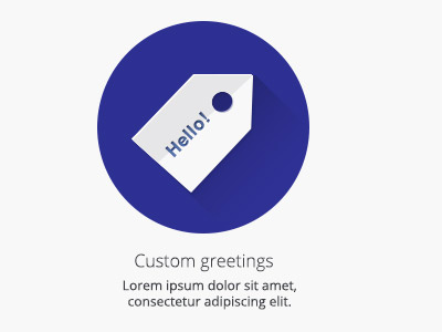 Custom Greeting Icon