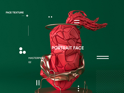 Portrait Face @c4d @cinema4d @design @visual illustration