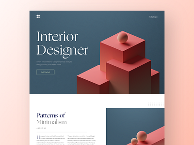 Interior Design Landing Page - #VisualExploration by Alzea Arafat on ...