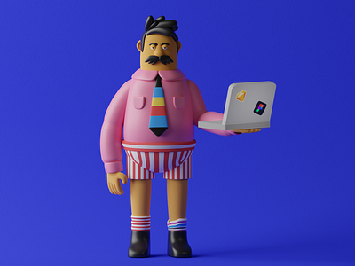 WFH Days 153 - 3D Illustration