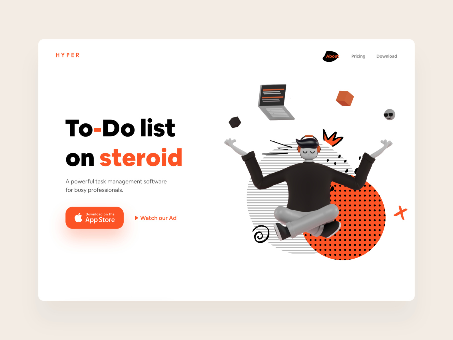 To-Do List App Landing 2 by Alzea Arafat on Dribbble