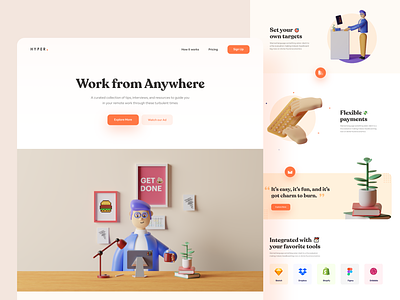 Landing Page Work From Anywhere - #VisualExploration
