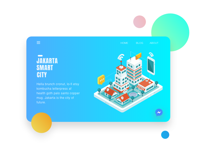 Inspirasi #33 - UI / UX Design Smart City Web / App