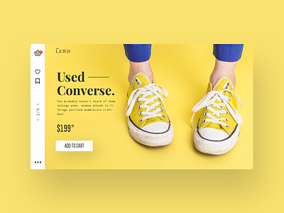 Single product page concept #2 apparel ecommerce flat minimal minimalism minimalist product shoes ui ux