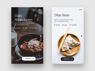 Restaurant app concept android app app design food ios ui ux