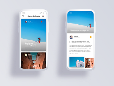 Explore Indonesia app app design flat indonesia ios minimal minimalism minimalist ui ux