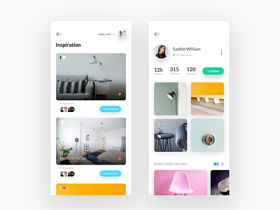 Dailyui 01 app design furniture ios minimal minimalism minimalist pastel scandinavian