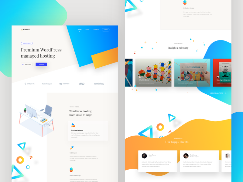 Dailyui 06 ux design ui design web design gradient card landing page