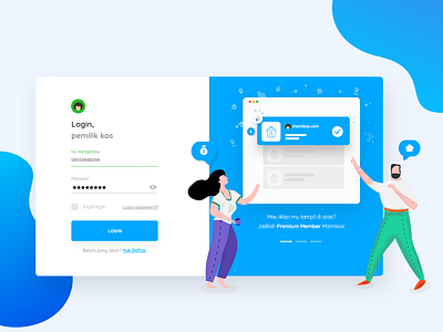 Visual Expolaration - Login Page Concept card form gradient illustration landing page login minimal register web