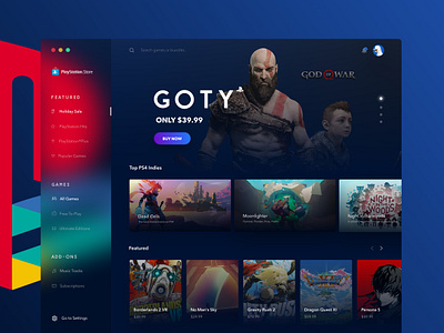 Playstation Store Desktop Concept - #VisualExploration by Alzea