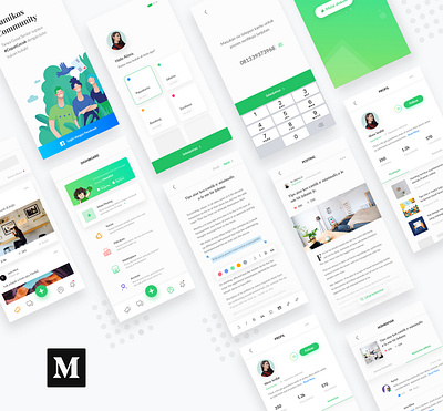 #Article - Mamikos Community App app app design blog card clean community flat forum ios minimal minimalism mobile app ui ux white