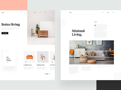 Minimal landing page — #VisualExploration by Alzea Arafat on Dribbble