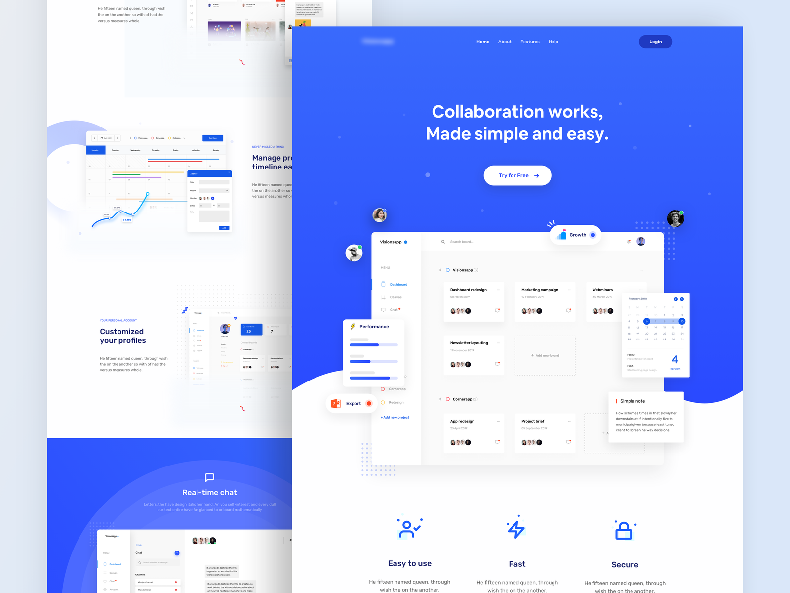 Collaboration Works - Landing Page by Alzea Arafat for RonDesignLab ⭐️ ...