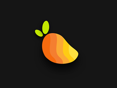 Mango branding design fruit illustration logo mango nature