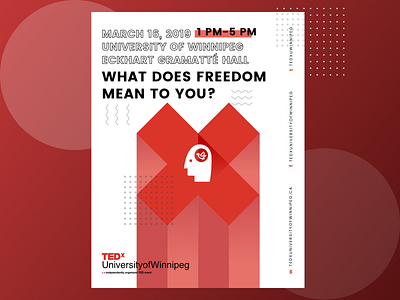 TEDx Poster for The University of Winnipeg