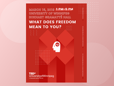 TEDx Poster for The University of Winnipeg