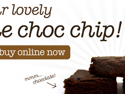 Chocolate Chip brown button chocolate design ui web webdesign