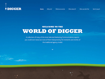 Digger digger grass illustration logo navigation sky soil