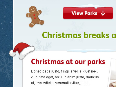 Christmas! christmas design gingerbread santa snow snow flake ui webdesign xmas