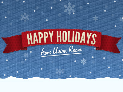 Happy Holidays christmas happy holidays ribbon snow snowflake texture unionroom