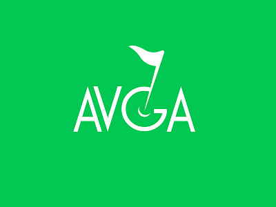 AVGA Golf Logo Design branding golf logo logo design simplicity sports sri lanka typography